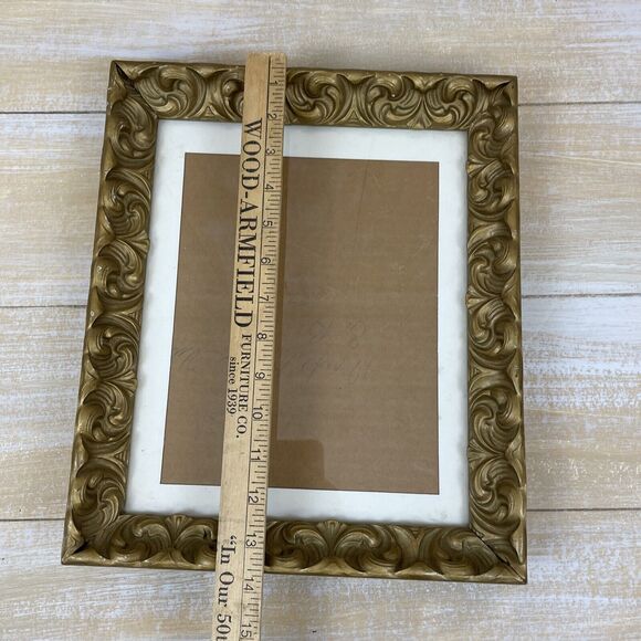Vintage Ornate Gold Table Picture Frame Hollywood Regency See Measurement B - Picture 9 of 13